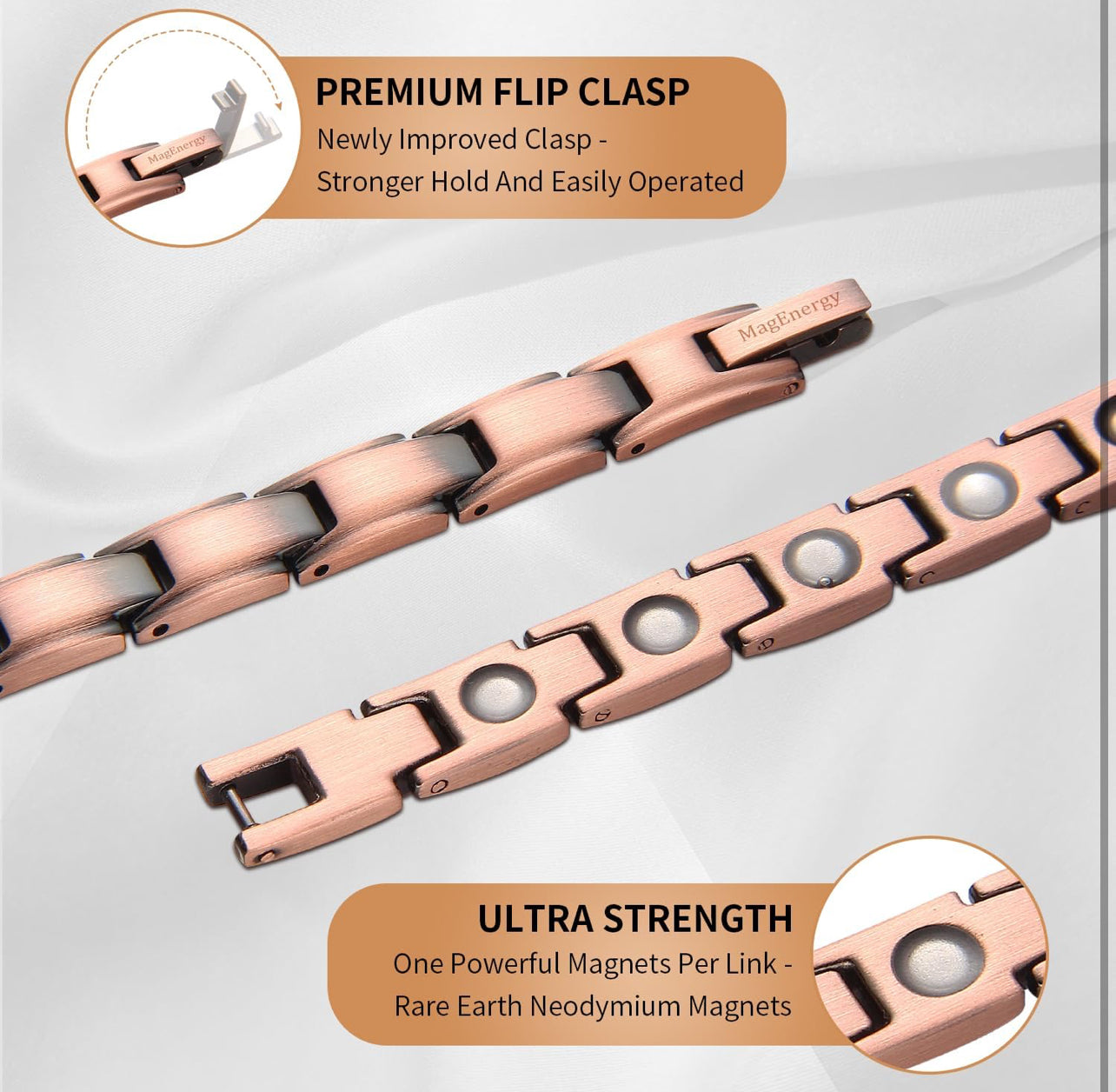 Women’s Copper Magnetic Therapy Bracelet