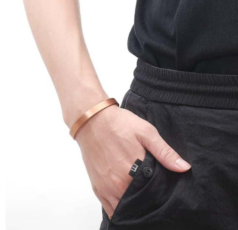 Smooth Copper Magnetic Therapy Bracelet